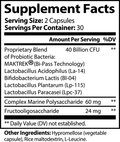 Gut Balance Probiotic 40 Billion with Prebiotics